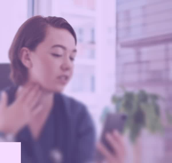 A licensed nurse supported by Glia's intelligent tools